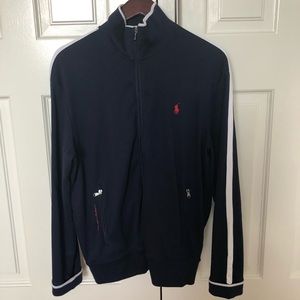 Polo Ralph Lauren Classic Sweat Jacket Navy White